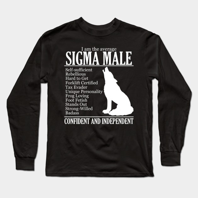 Average Sigma Male Long Sleeve T-Shirt by giovanniiiii